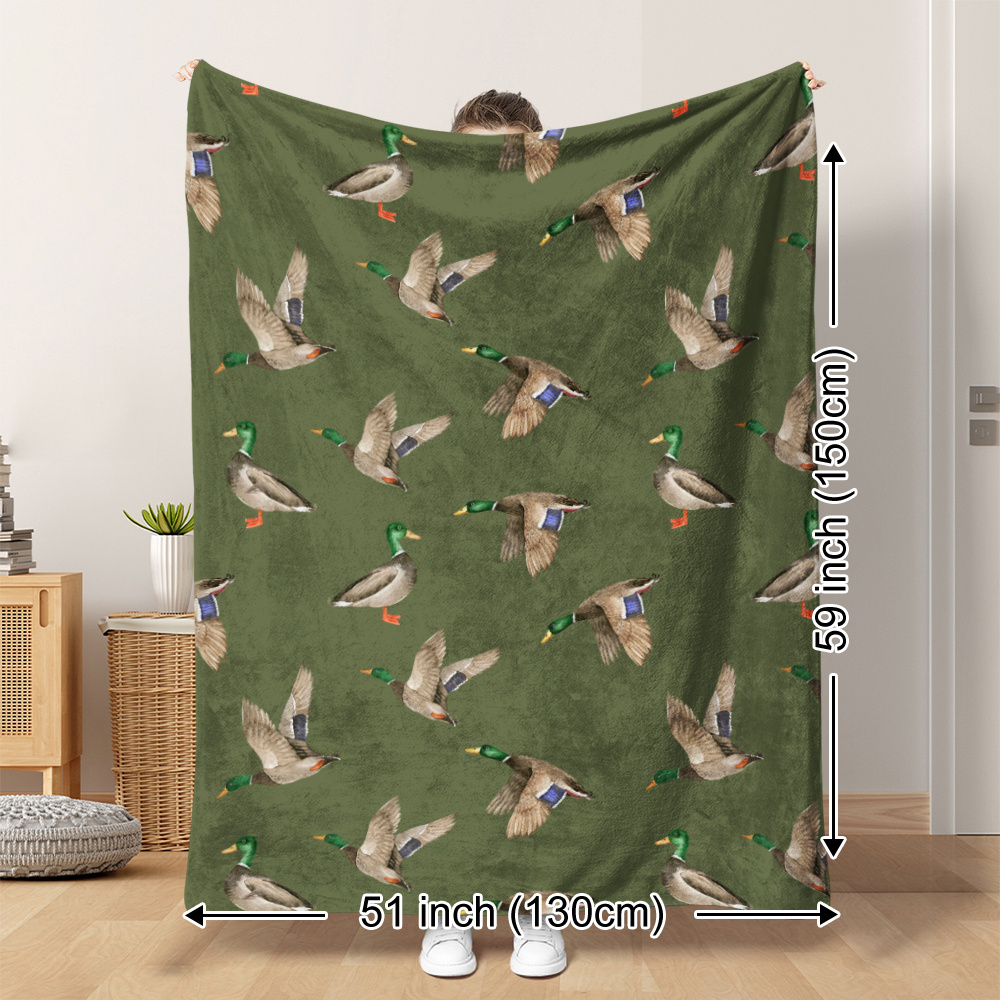 Outdoor Hunting Gifts - بطانية من الصوف على شكل بطة