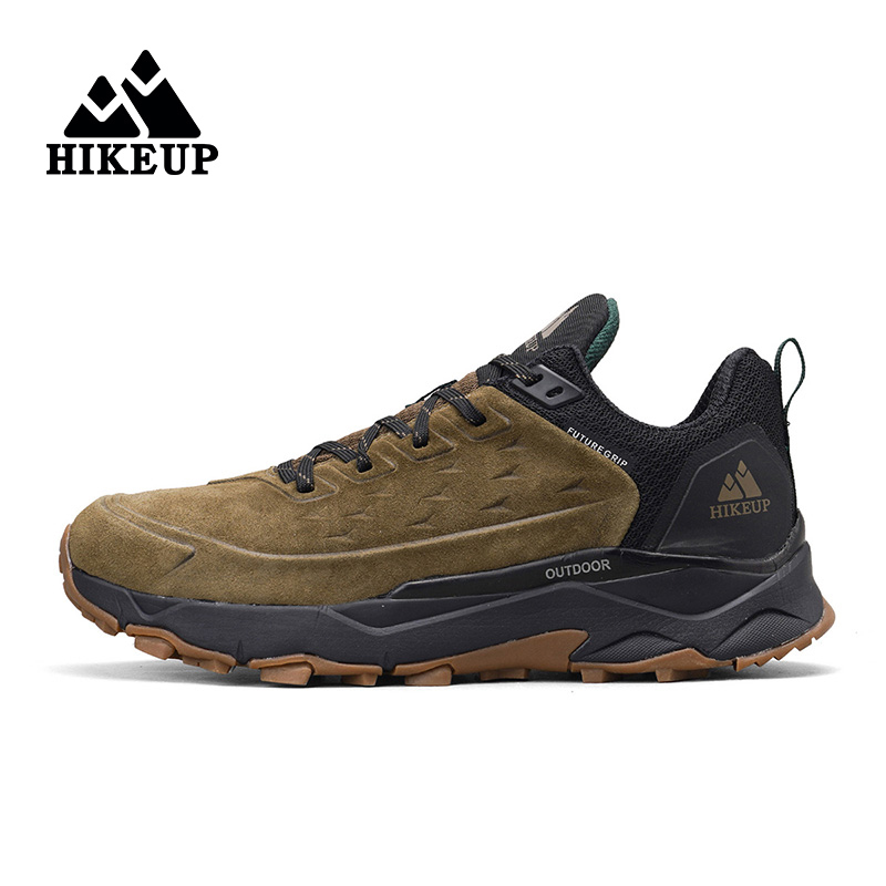 Outdoor Hunting Boots For Men - HIKEUP المطاط تسولي خففت أحذية للرجال
