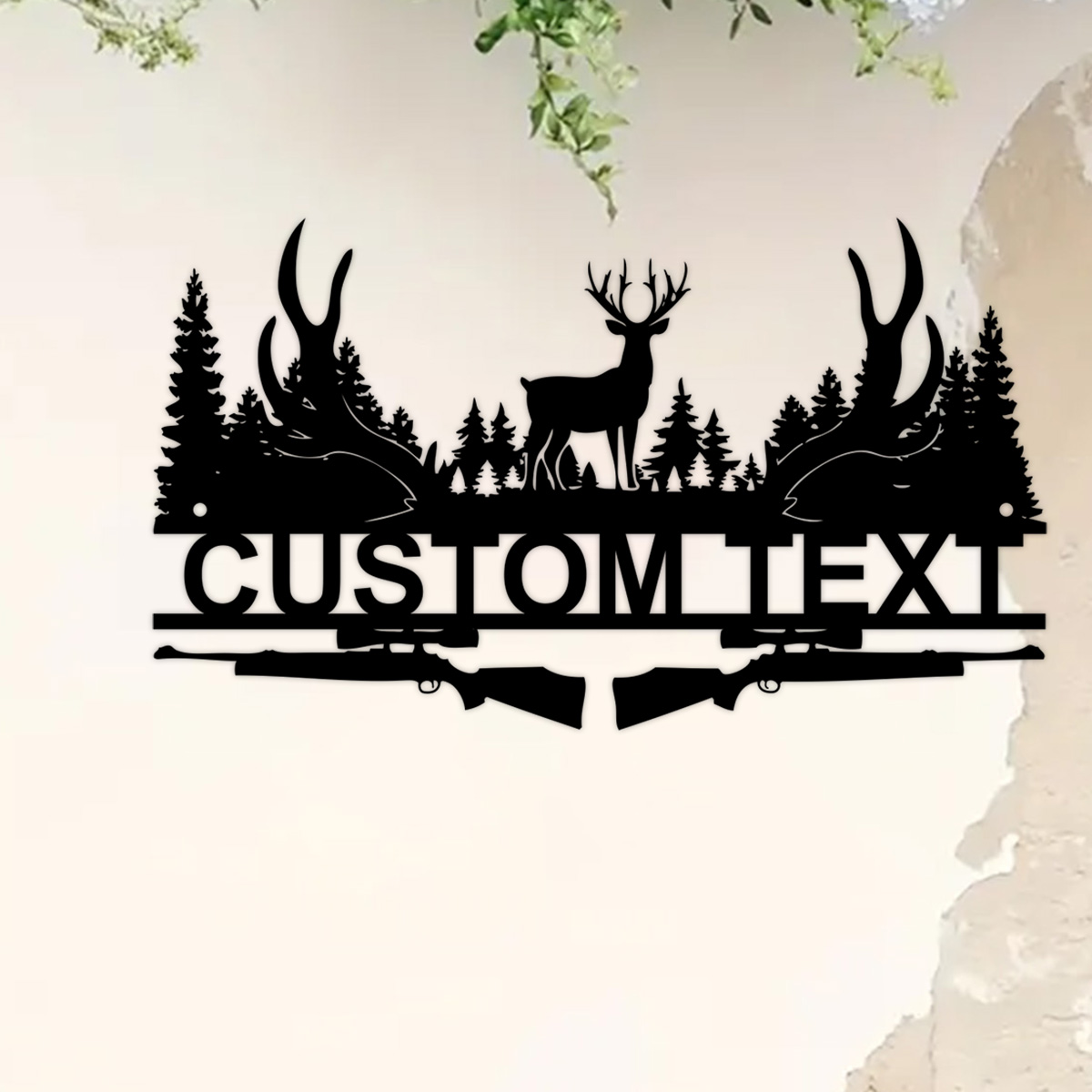 Outdoor Hunting Gifts - علامة معدنية مخصصة لكابينة الغزلان ،