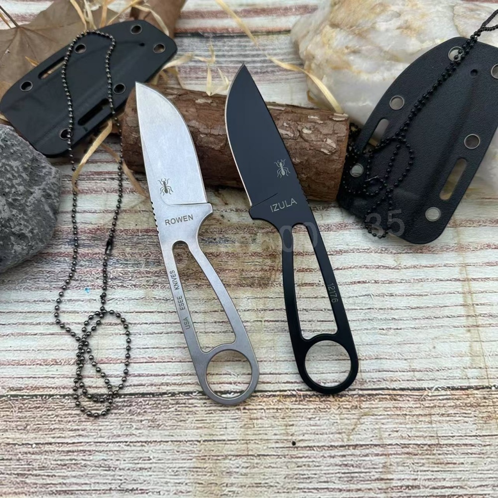 Outdoor Hunting Gifts - IZULA عالية القوة سكين مستقيم D2