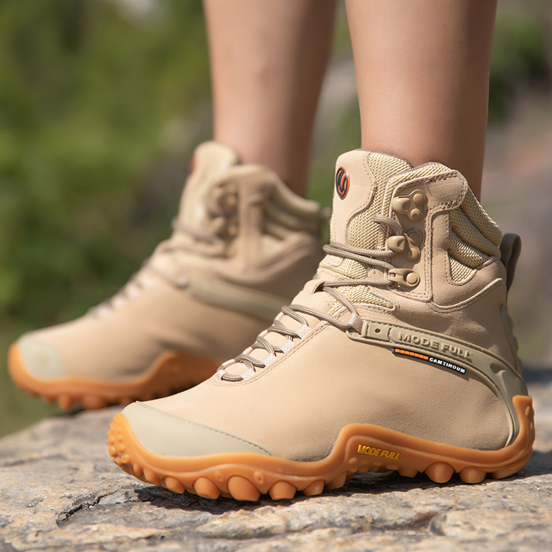 Outdoor Hunting Boots For Men - جلد البقر الرجال الشتاء أحذية المشي