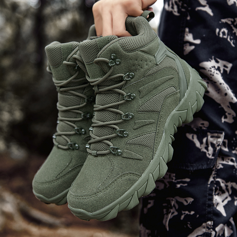 الصحراء القتالية أحذية التدريب - مراجعة Outdoor Hunting Boots For Men وسعره