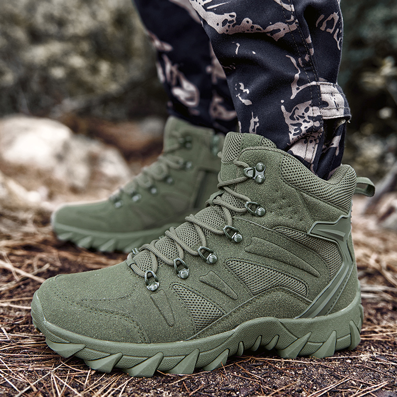 الصحراء القتالية أحذية التدريب - مراجعة Outdoor Hunting Boots For Men وسعره