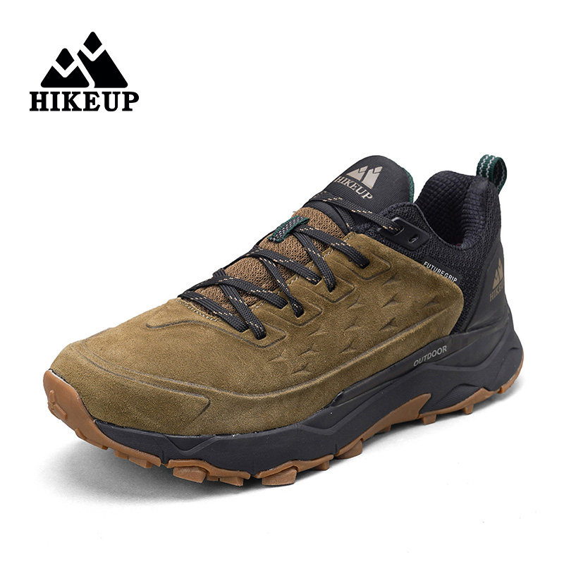 HIKEUP المطاط تسولي خففت أحذية - مراجعة Outdoor Hunting Boots For Men وسعره