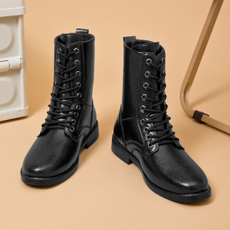 أحذية جلدية عالية الرقبة للأنش - مراجعة Outdoor Hunting Boots For Men وسعره