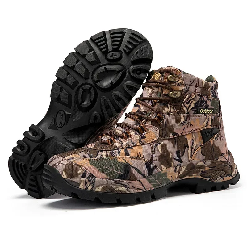 الرجال عالية أعلى التمويه أحذي - مراجعة Outdoor Hunting Boots For Men وسعره