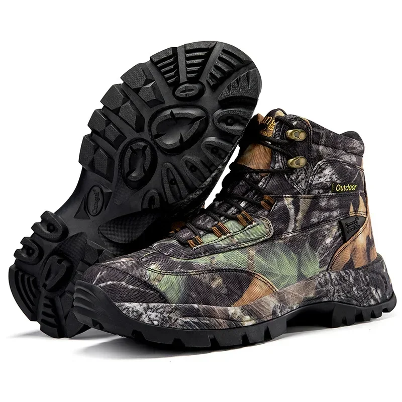 الرجال عالية أعلى التمويه أحذي - مراجعة Outdoor Hunting Boots For Men وسعره