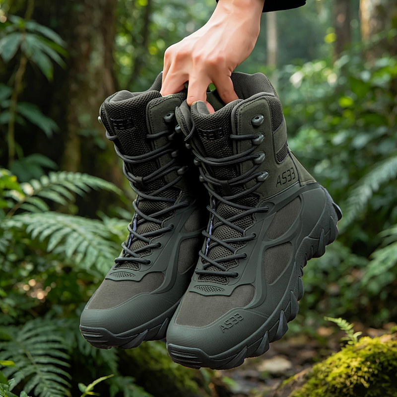 حذاء تكتيكي للرجال خفيف الوزن  - مراجعة Outdoor Hunting Boots For Men وسعره
