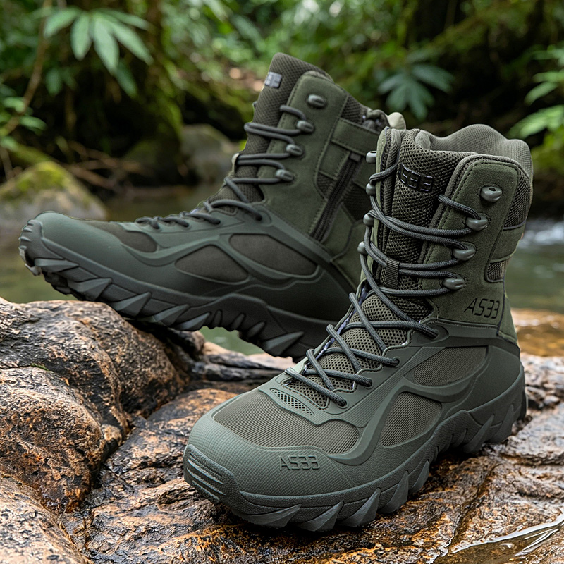 حذاء تكتيكي للرجال خفيف الوزن  - مراجعة Outdoor Hunting Boots For Men وسعره