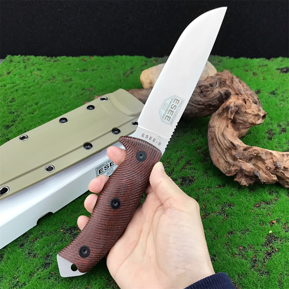 سكين ESEE-6 جديد ذو نصل ثابت م - مراجعة Outdoor Hunting Gifts وسعره
