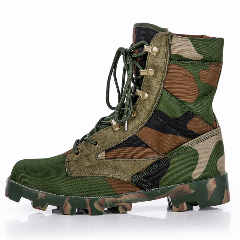 أحذية كاحل مموهة للرجال، أحذية - مراجعة Outdoor Hunting Boots For Men وسعره