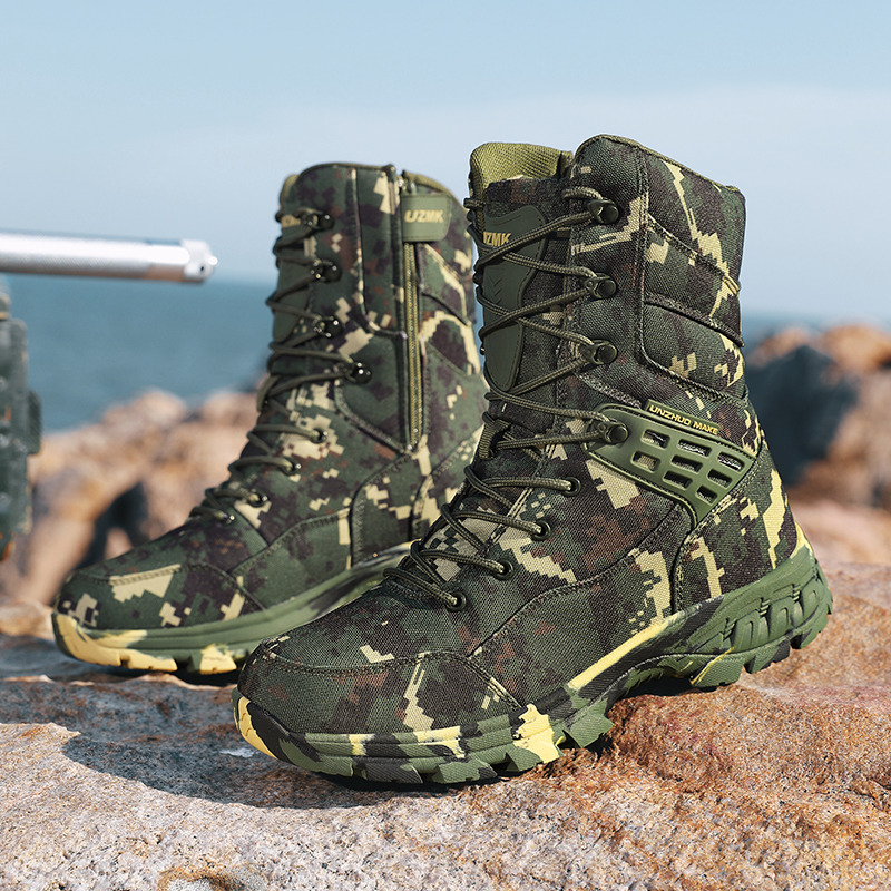 عالية الجودة الرجال الأحذية في - مراجعة Outdoor Hunting Boots For Men وسعره