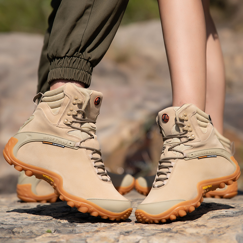 جلد البقر الرجال الشتاء أحذية  - مراجعة Outdoor Hunting Boots For Men وسعره