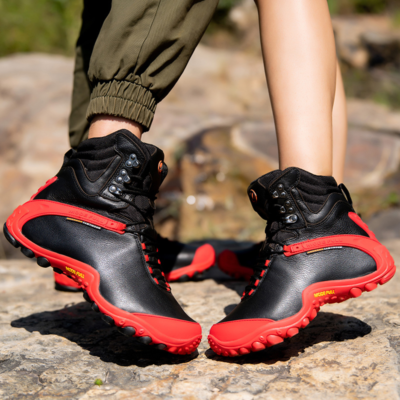 جلد البقر الرجال الشتاء أحذية  - مراجعة Outdoor Hunting Boots For Men وسعره