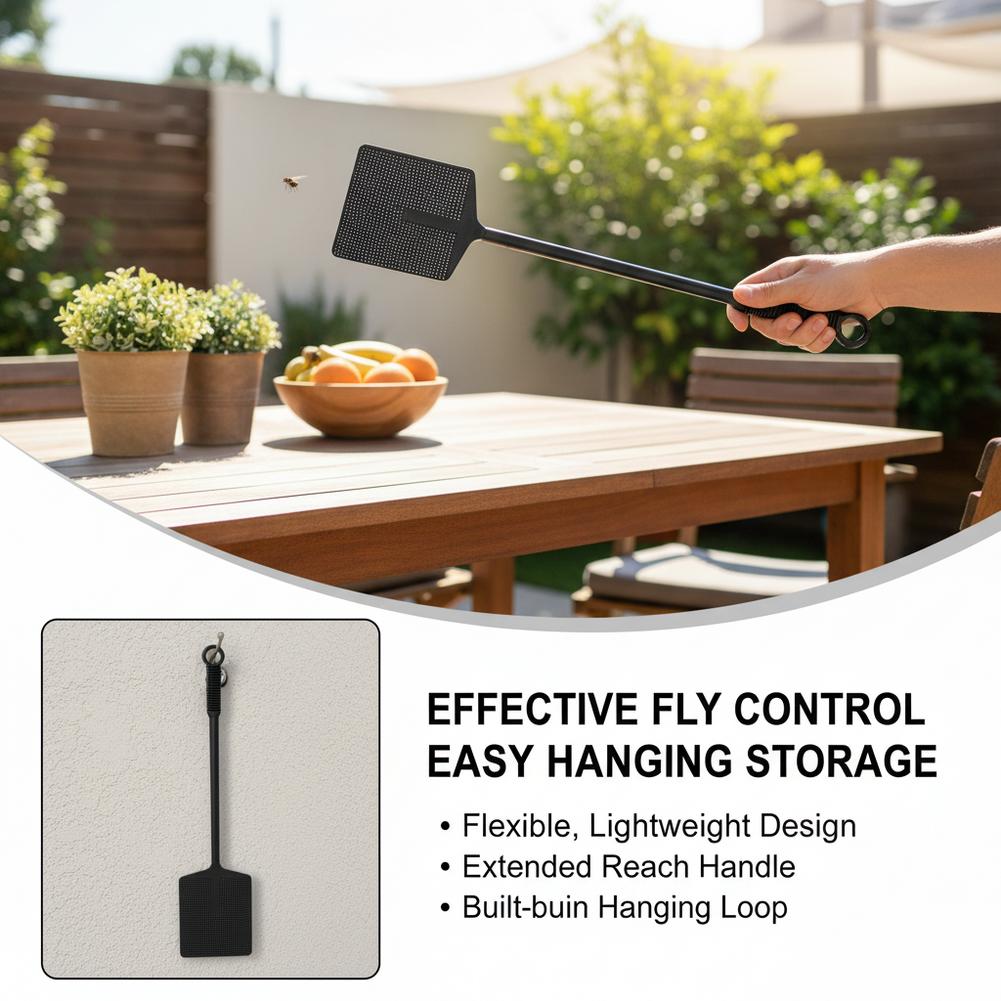 مضرب ذباب بمقبض طويل، مضرب شبك - مراجعة Outdoor Hunting Kitchen وسعره